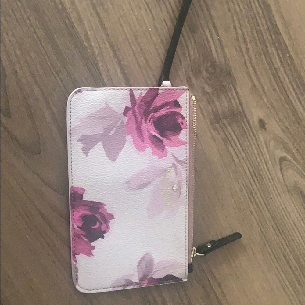 Authentic kate spade Pink Floral Wristlet